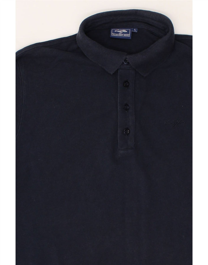 LOTTO Mens Polo Shirt Large Navy Blue Vintage Lotto and Second-Hand Lotto from Messina Hembry 