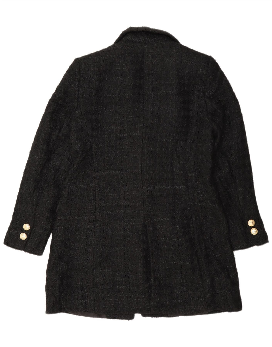 Cappotto Zara da donna UK 16 grande nero screziato