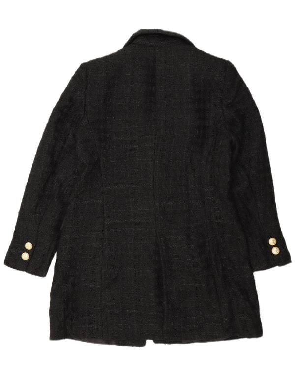 Cappotto Zara da donna UK 16 grande nero screziato
