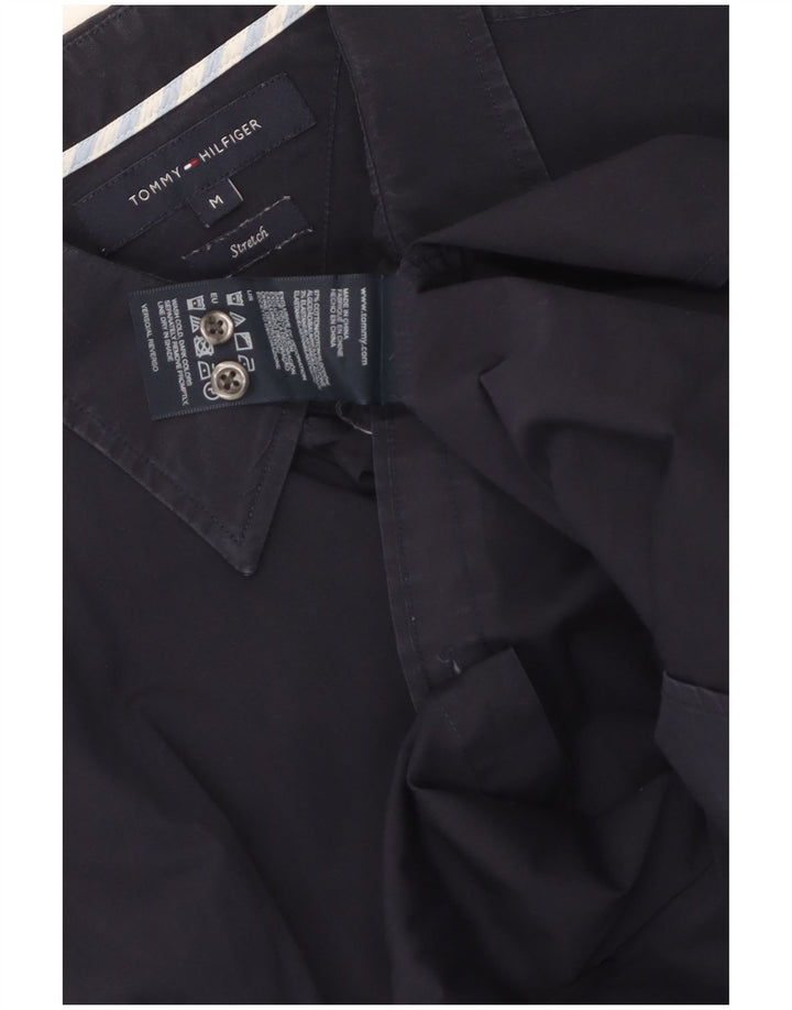 Camicia elasticizzata da uomo Tommy Hilfiger cotone medio blu navy