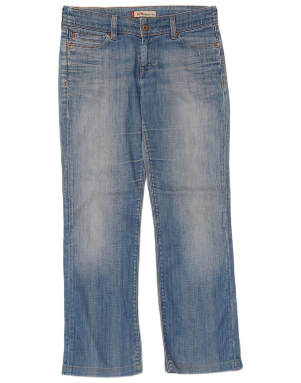Jeans dritti Levi's 570 da donna W34 L29 cotone blu