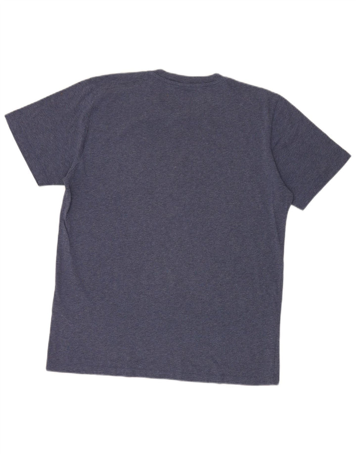 T-shirt da uomo North Sails Top grande in cotone screziato blu navy