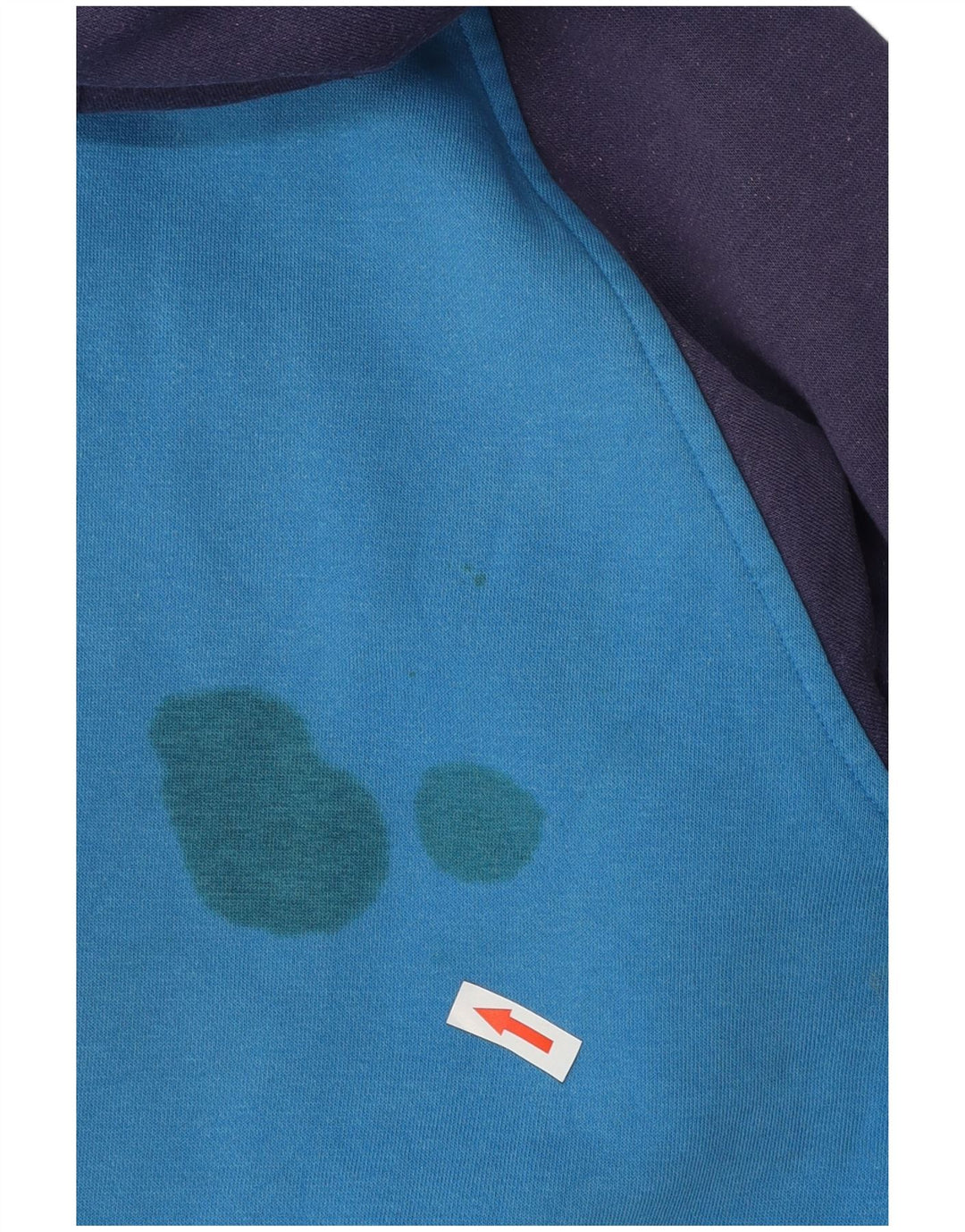 Maglione con cappuccio e zip da uomo Saltrock, grande, in cotone color block blu