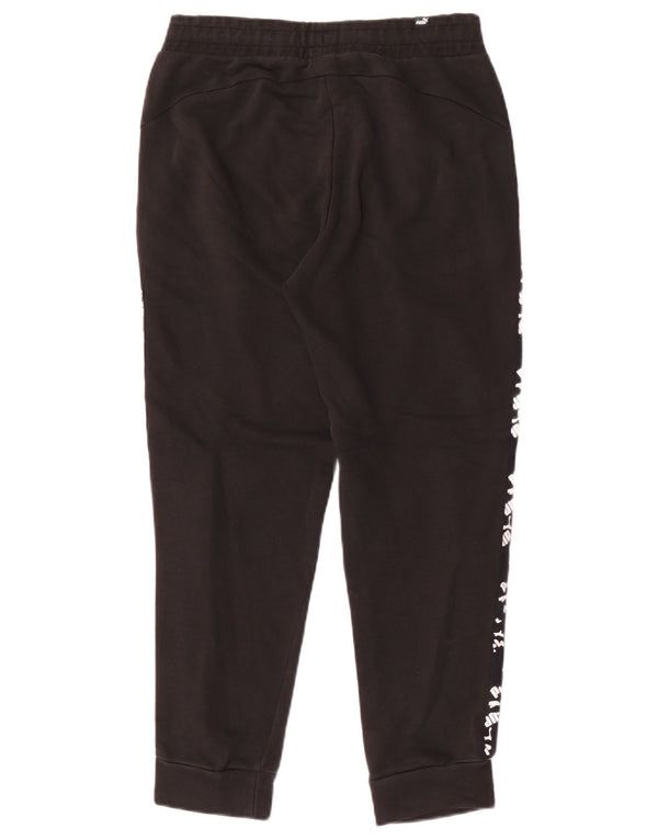 Pantaloni da tuta grafica da uomo Puma Joggers XS in cotone nero
