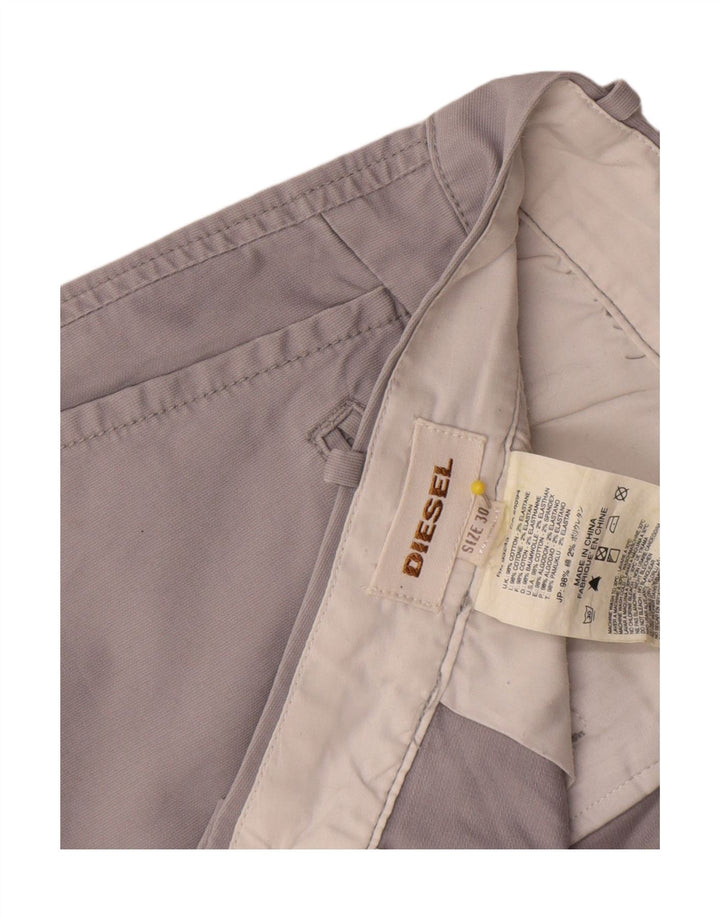 Pantaloncini chino da uomo Diesel W30 in cotone grigio medio