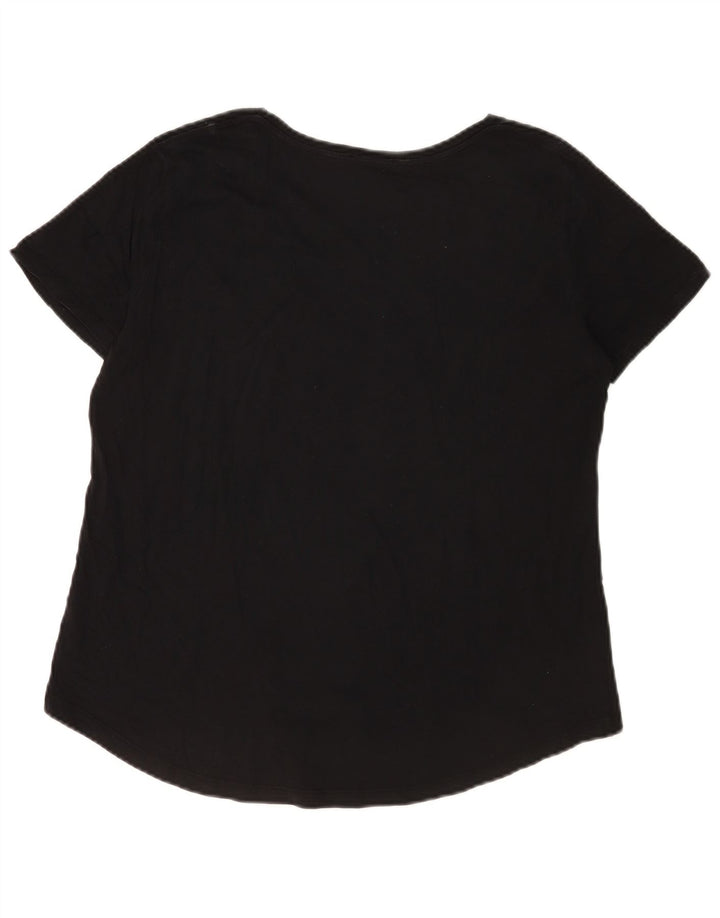 T-shirt Zara da donna Top UK 16 grande nera