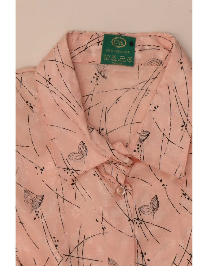 Camicetta da donna a maniche corte con motivo astratto Canda EU 42 Large Rosa
