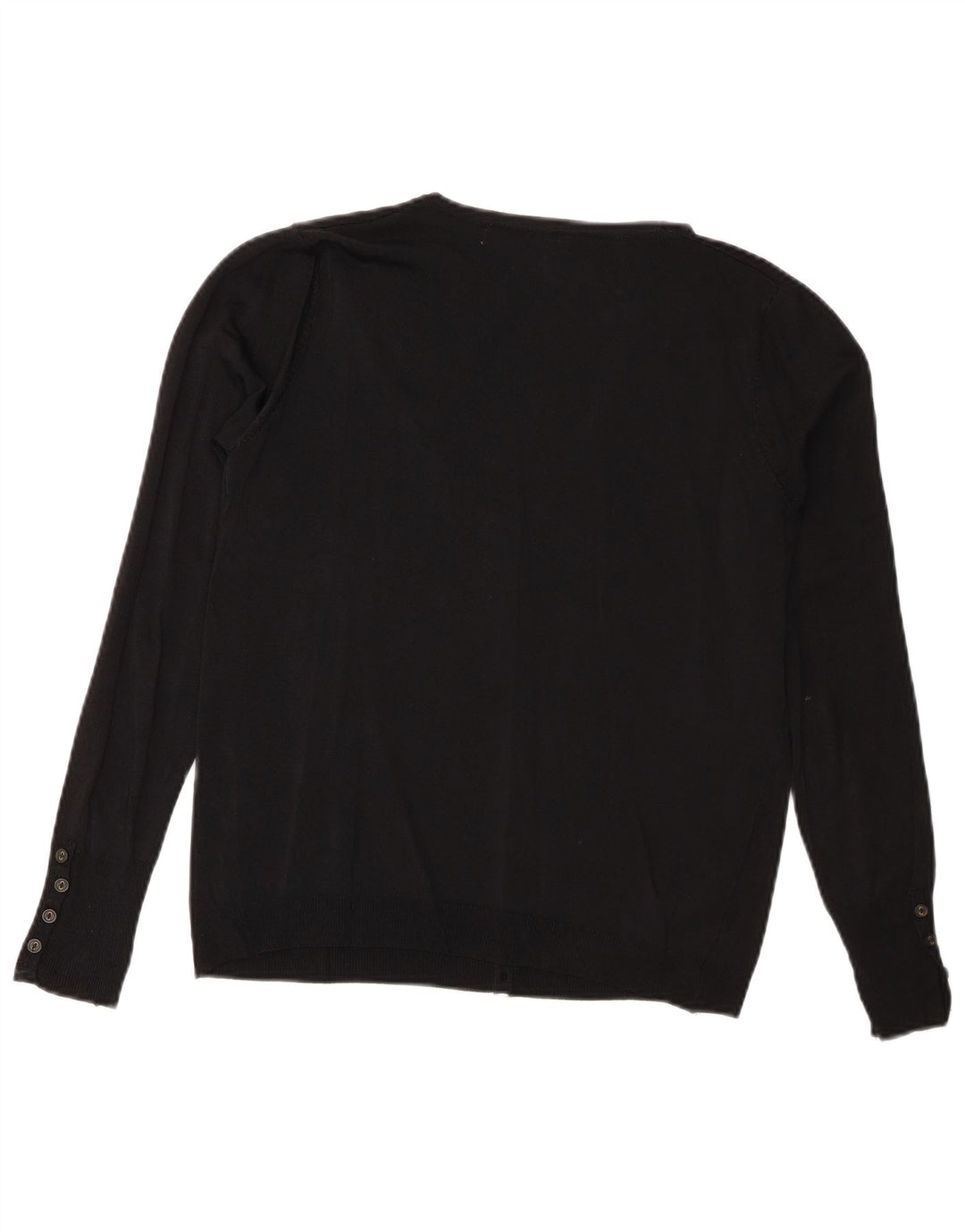 Top cardigan corto corto da donna Zara UK 14 grande viscosa nera