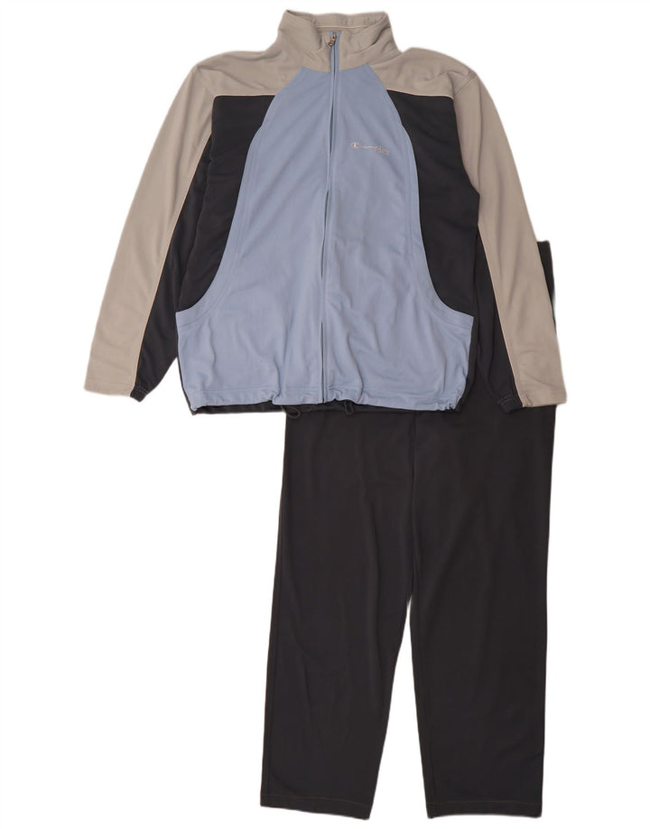 Tuta intera da uomo Champion, poliestere color block medio nero