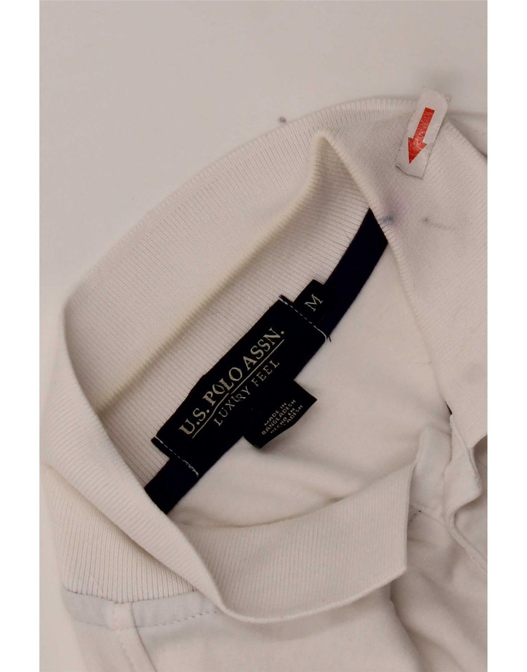 Polo Assn. Camicia da uomo in cotone bianco medio