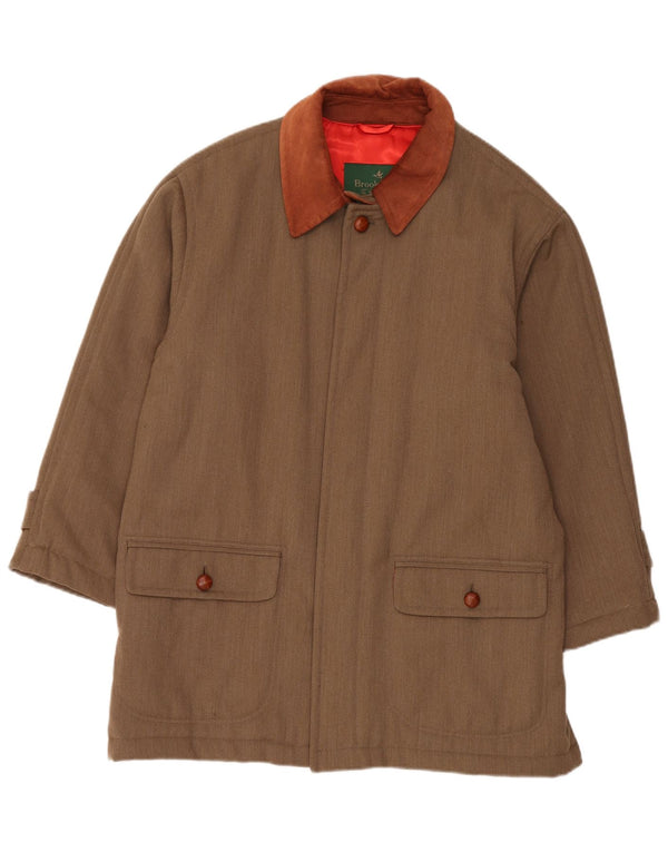 Soprabito da uomo Brooksfield IT 50 Large Marrone Colorblock