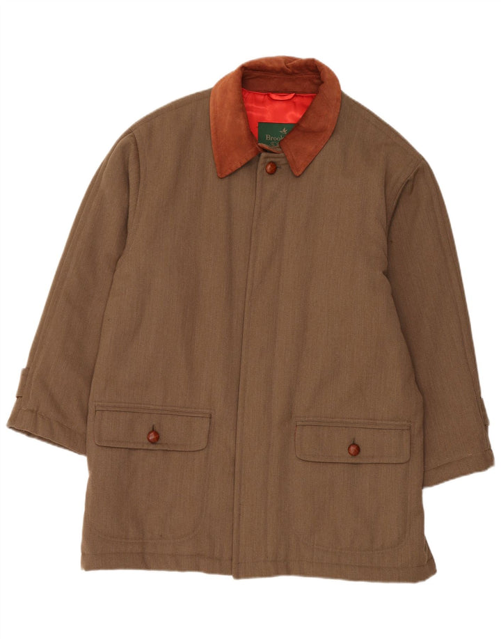 Soprabito da uomo Brooksfield IT 50 Large Marrone Colorblock