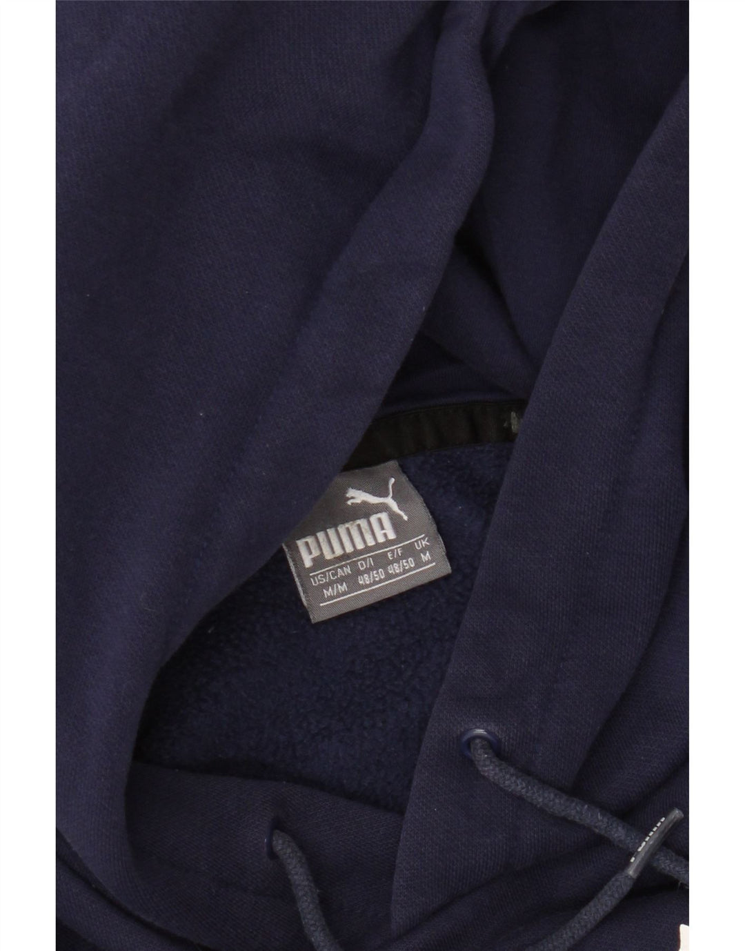 Felpa con cappuccio grafica da uomo Puma media cotone blu navy
