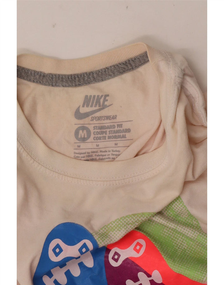 T-shirt grafica Nike da uomo con vestibilità standard, colore bianco medio