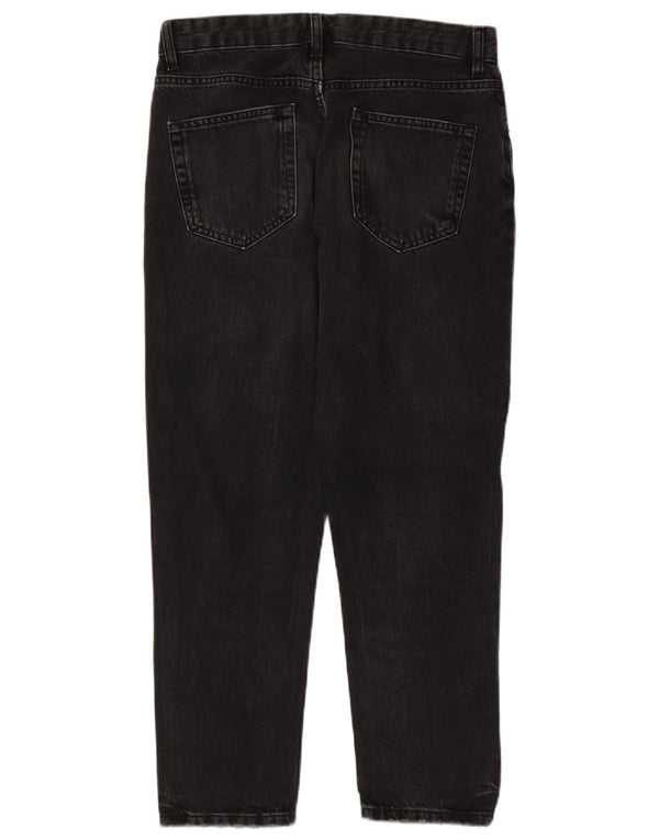 Jeans dritti da uomo Zara EU 38 Small W30 L27 Cotone nero