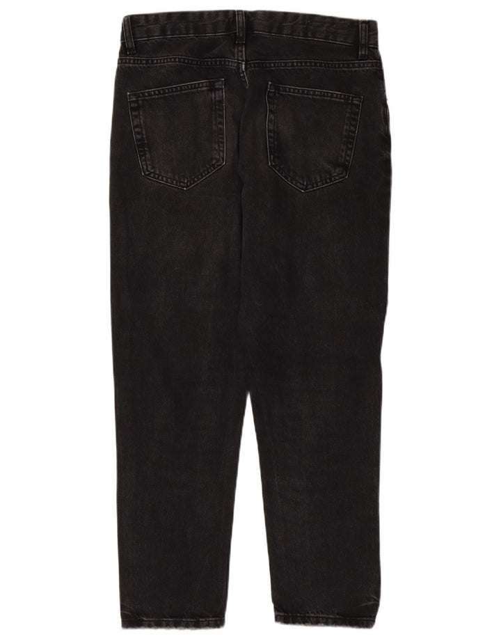 Jeans dritti da uomo Zara EU 38 Small W30 L27 Cotone nero