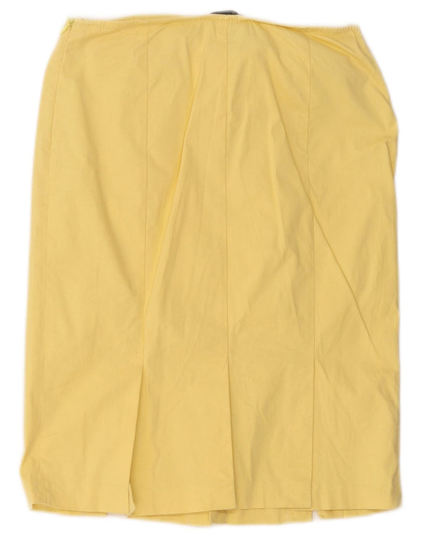 Gonna Dritta Donna Blumarine IT 40 Small W30 Cotone Giallo