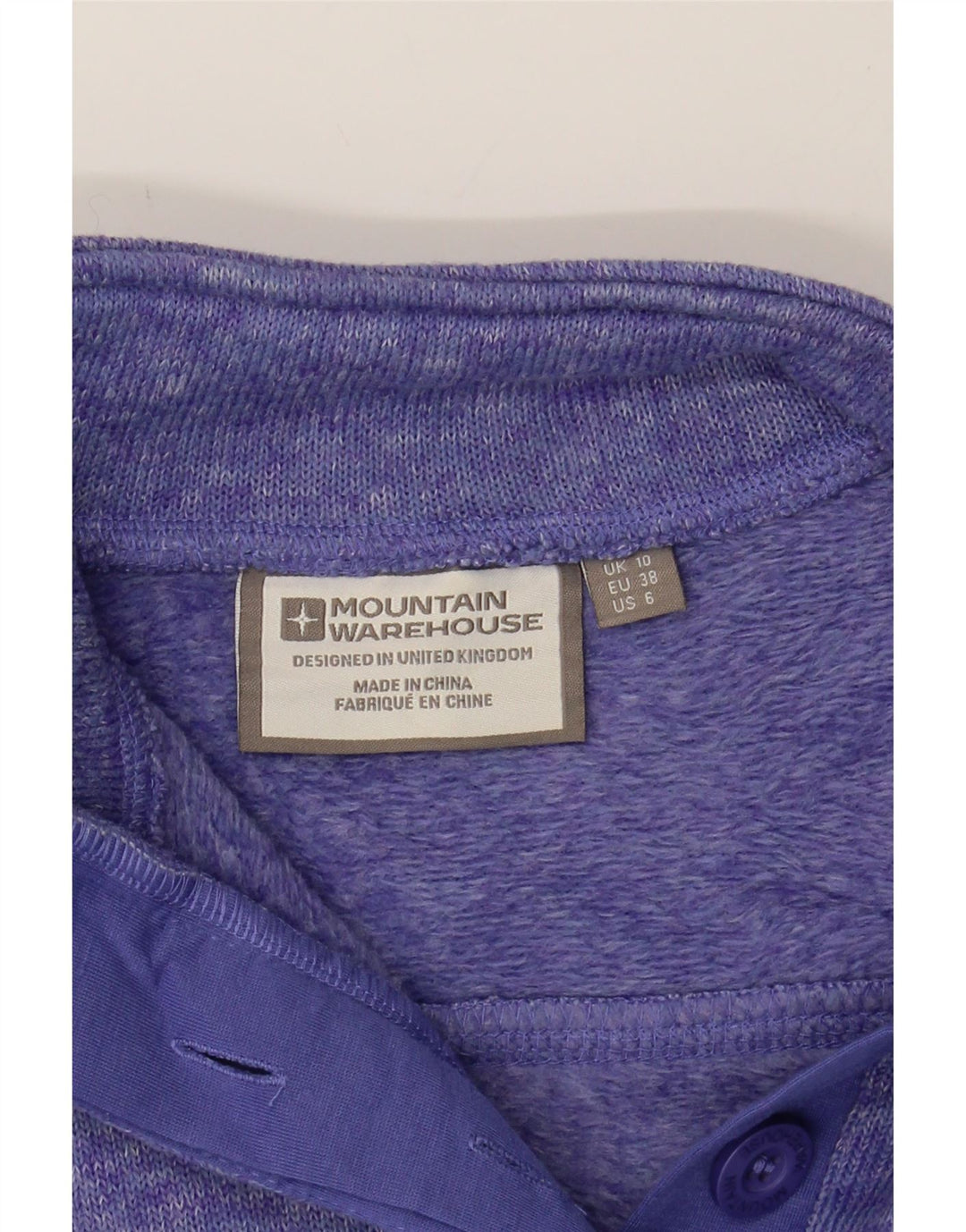MOUNTAIN WAREHOUSE Womens Sweatshirt Jumper UK 10 Small Purple Flecked Vintage Mountain Warehouse and Second-Hand Mountain Warehouse from Messina Hembry 