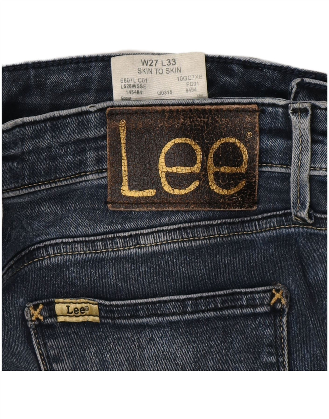 Jeans skinny da donna LEE W27 L25 cotone blu