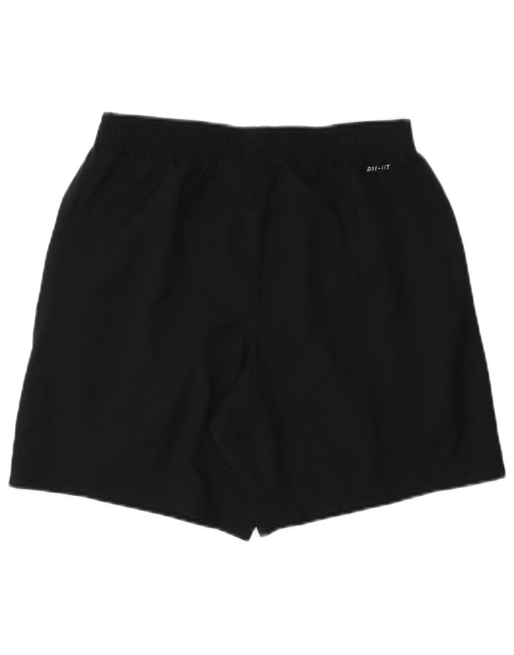 Pantaloncini sportivi Nike da uomo Dri Fit piccoli in poliestere color block nero