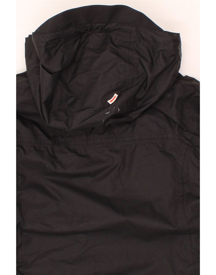 MOUNTAIN WAREHOUSE Womens Hooded Windbreaker Jacket UK 8 Small Black Nylon Vintage Mountain Warehouse and Second-Hand Mountain Warehouse from Messina Hembry 