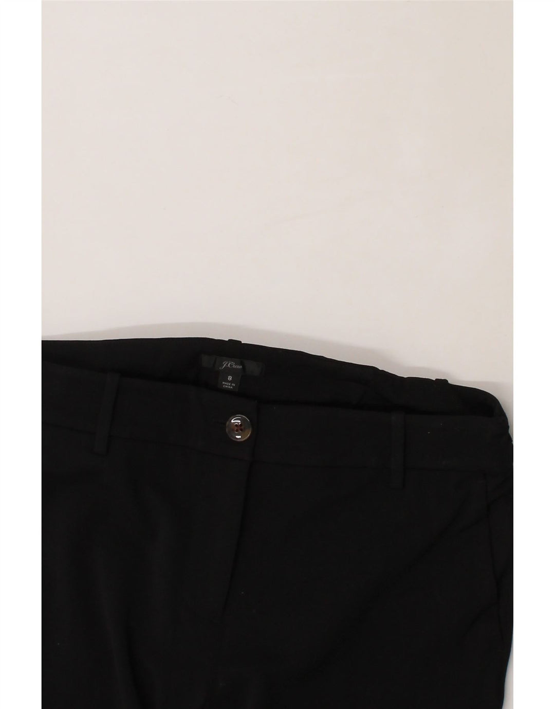 J. CREW Womens Straight Chino Trousers US 8 Medium W32 L26 Black Polyester Vintage J. Crew and Second-Hand J. Crew from Messina Hembry 