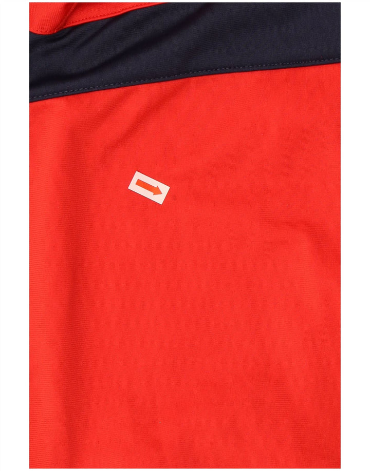 Felpa con cappuccio e zip NIKE Cor72z per ragazzi 13-14 anni XL rosso color block