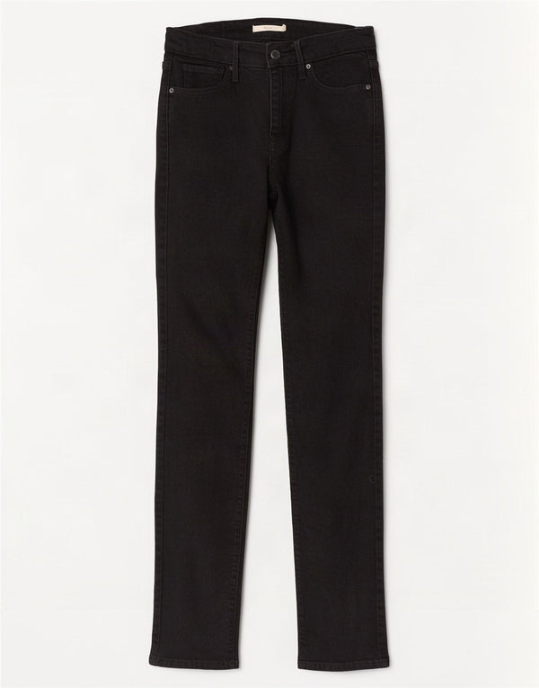 Jeans Levi's 712 Slim da donna W25 L32 cotone nero