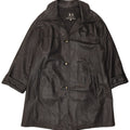 KIROS Womens Leather Coat IT 46 Large Black Leather