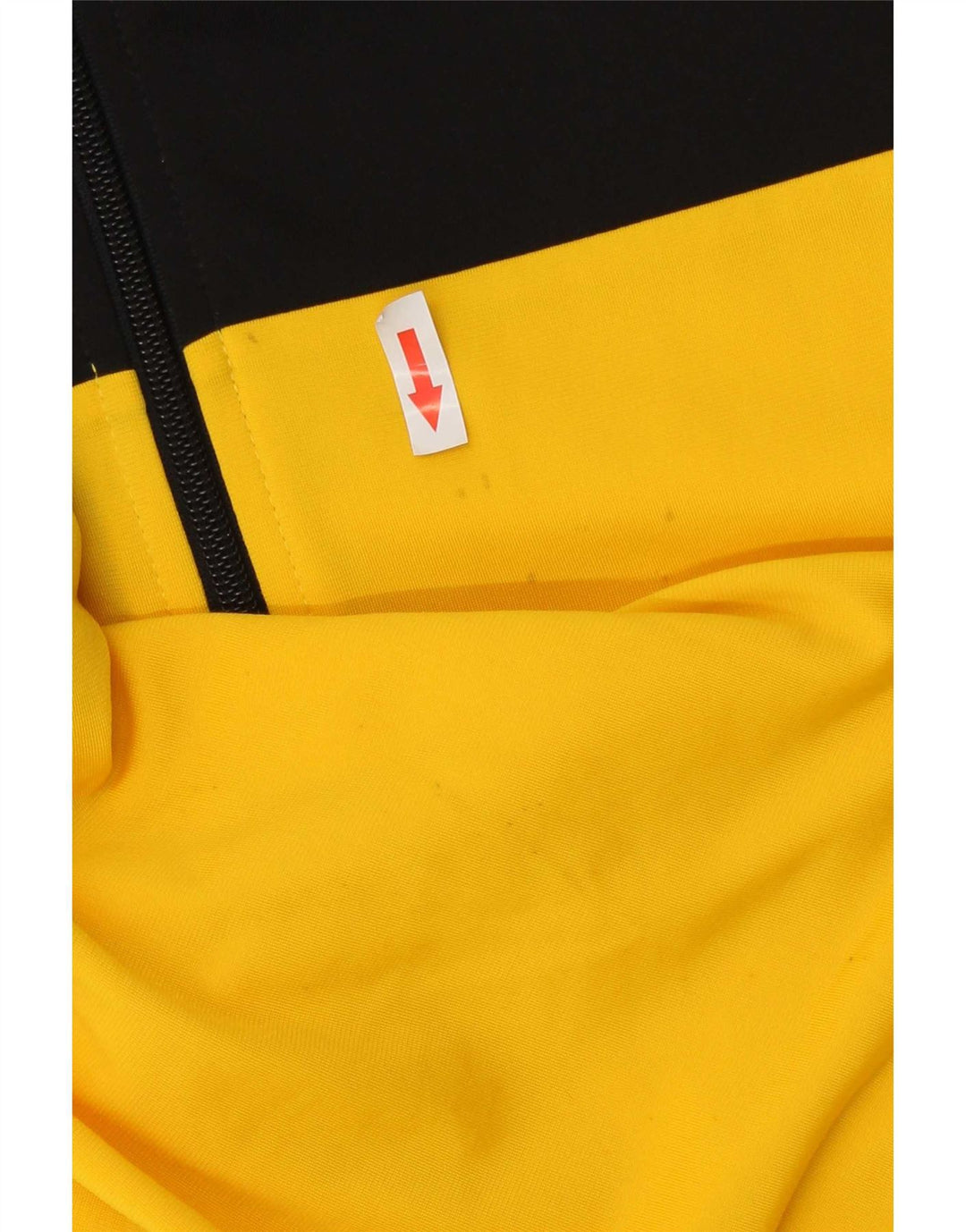 Giacca da tuta da uomo Puma in poliestere color block giallo medio