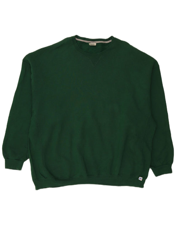 Felpa da uomo RUSSELL ATHLETIC 4XL cotone verde