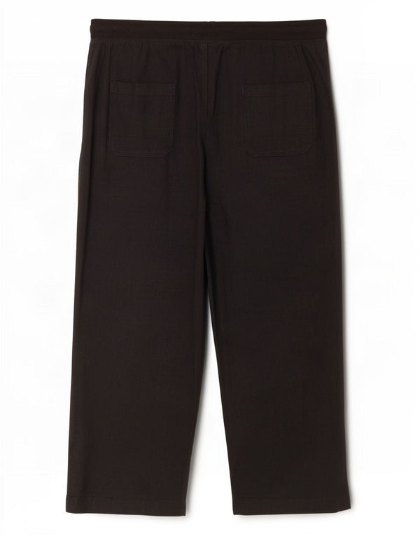 Pantaloni chino dritti da donna Marks & Spencer UK 14 Large W34 L29 Neri
