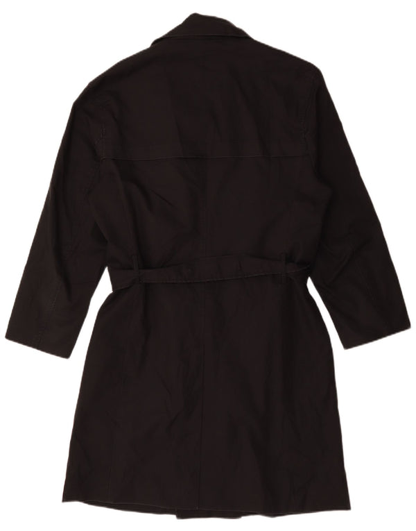 Trench da uomo Zara UK 38 poliestere nero medio
