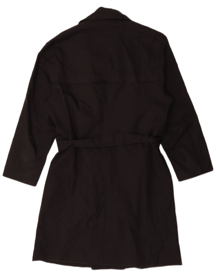 Trench da uomo Zara UK 38 poliestere nero medio