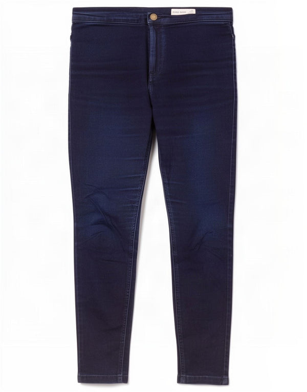 Jeans skinny corti Marks & Spencer da donna UK 12 medi W30 L25 Blu navy