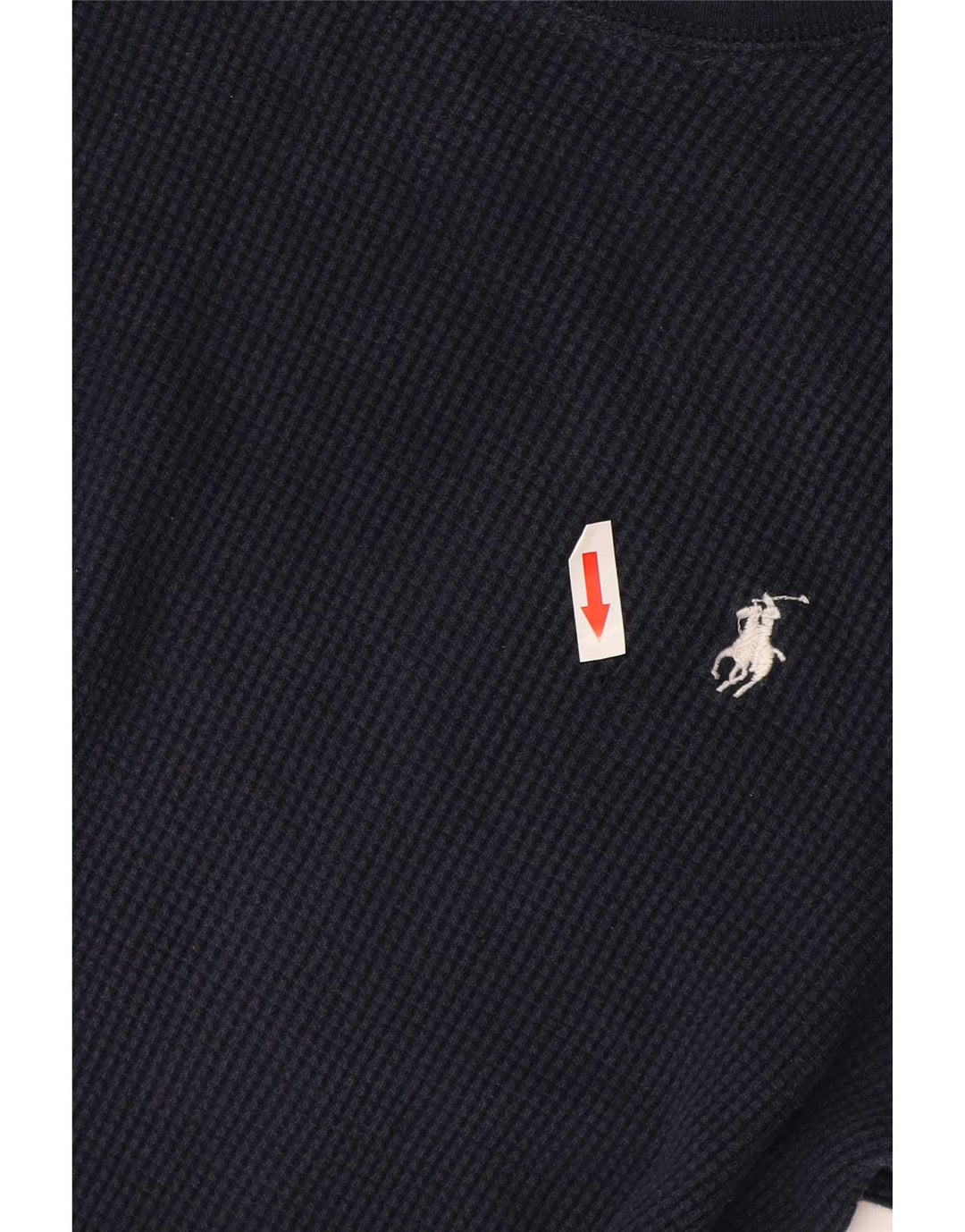 Polo Ralph Lauren Top da uomo a maniche lunghe in cotone blu navy medio