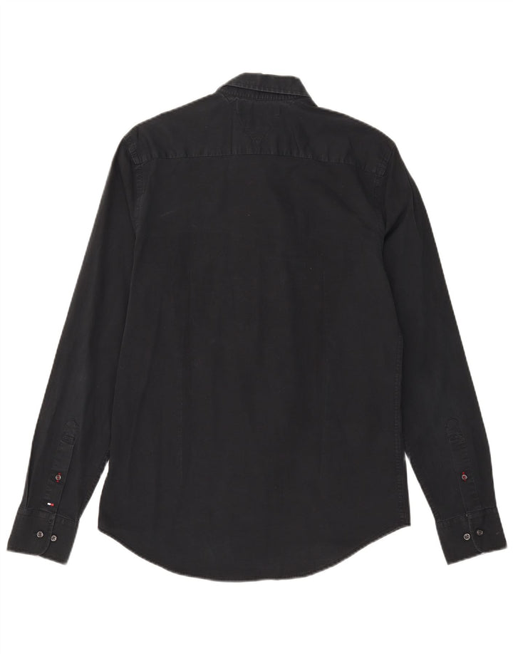 Camicia da uomo Tommy Hilfiger in cotone nero medio