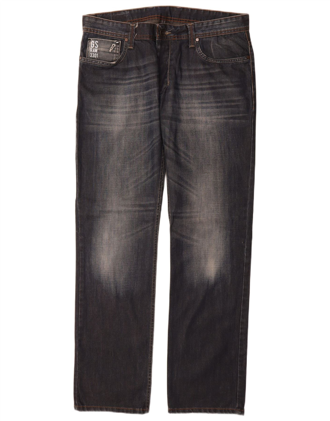 Jeans dritti da uomo G-Star W36 L34 cotone blu navy