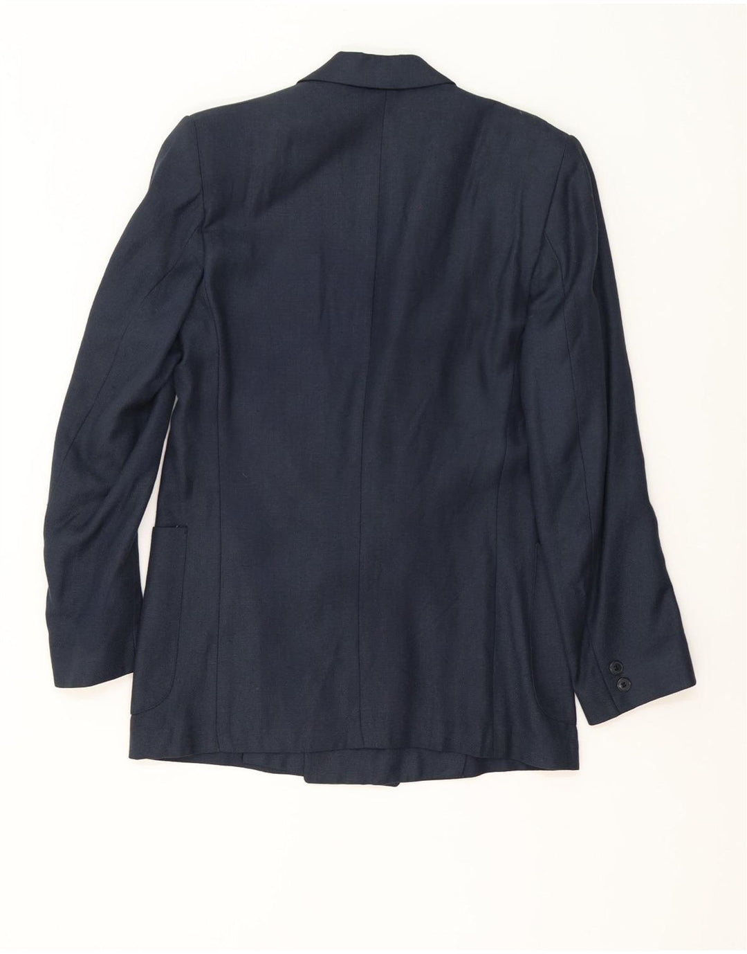 Giacca blazer doppiopetto vintage da uomo UK 38 media blu navy classica