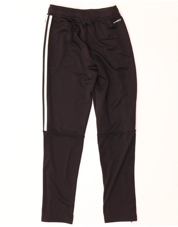 Pantaloni della tuta da ragazzo Adidas 11-12 anni in poliestere nero