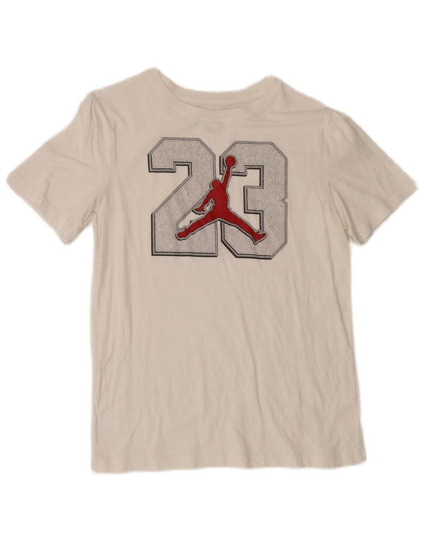 T-shirt grafica Jordan da bambino, 13-14 anni, XL, bianca, sportiva