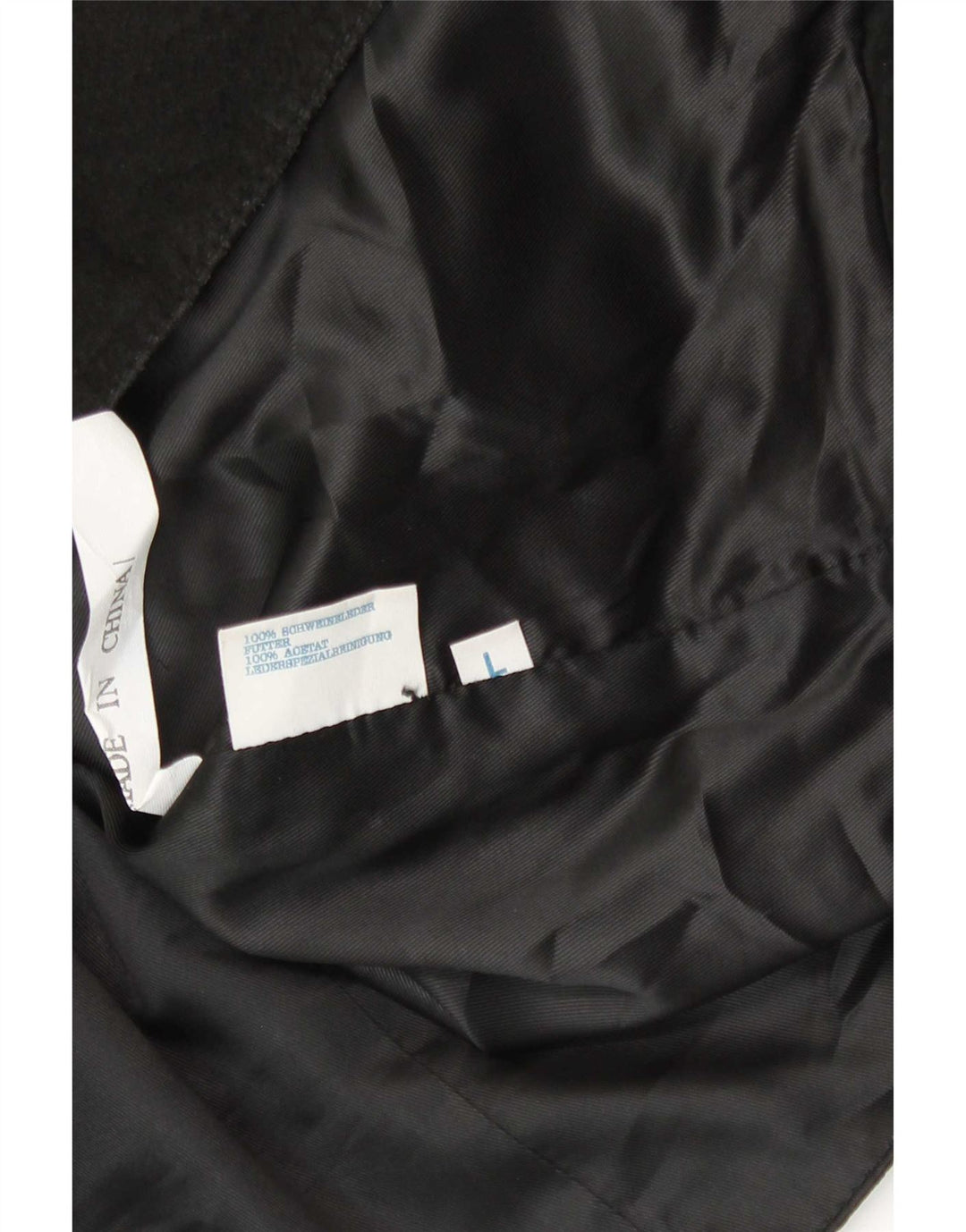Gilet vintage da uomo in pelle scamosciata grande in pelle nera