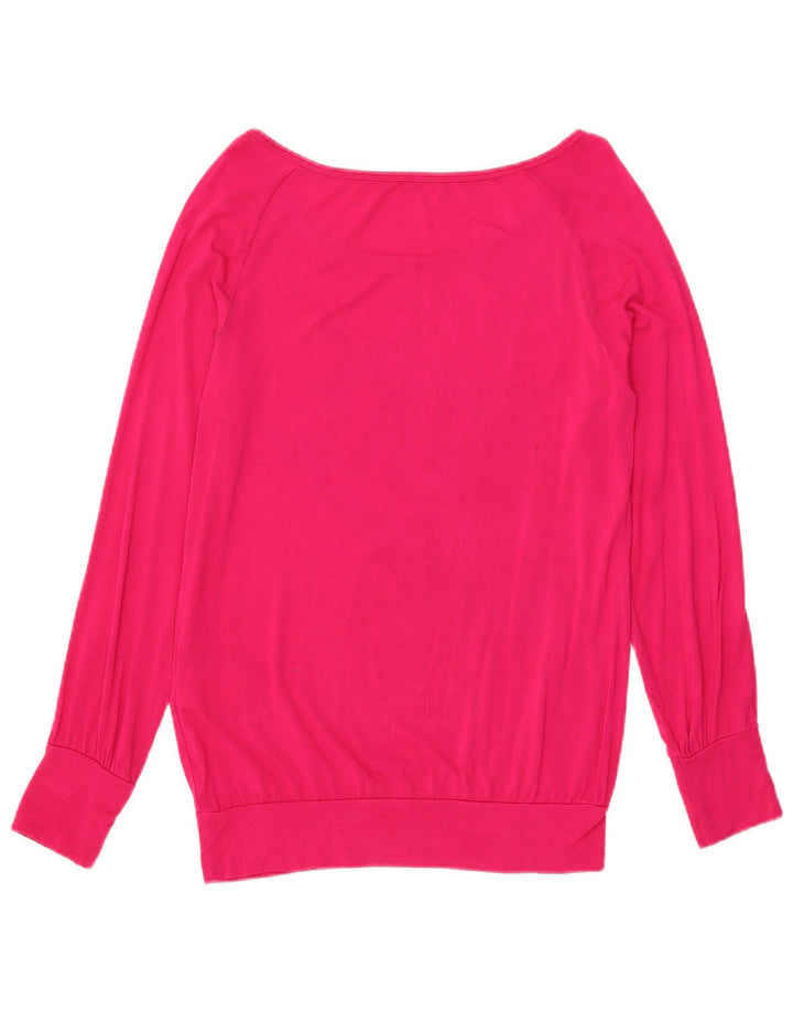 Nike - Top grafico da donna a maniche lunghe UK 14 in viscosa rosa medio
