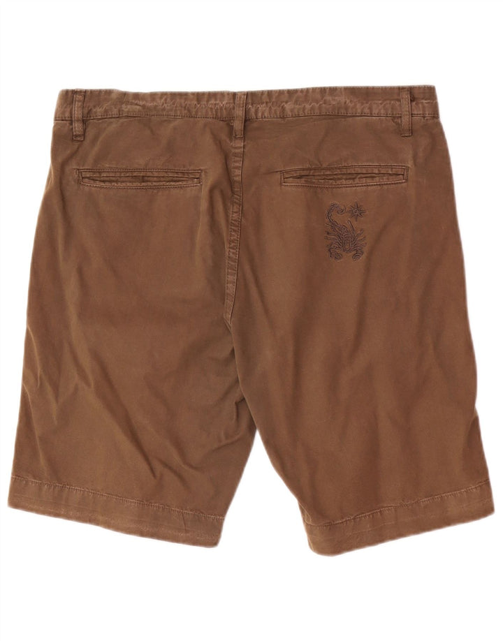 Pantaloncini chino regolari da uomo Scorpion Bay W33 in cotone marrone medio