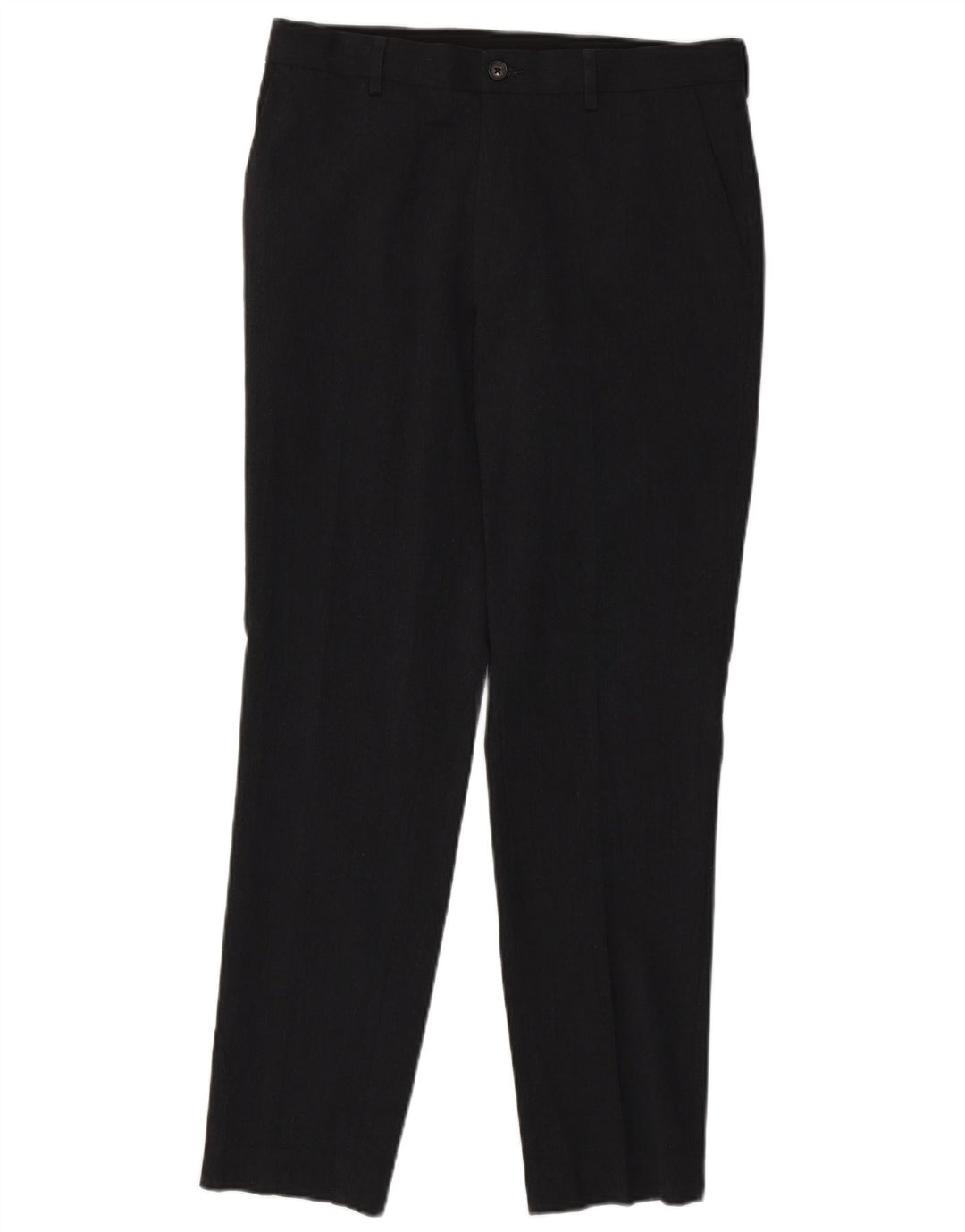 Pantaloni da abito slim da uomo Marks & Spencer W32 L31 Poliestere grigio