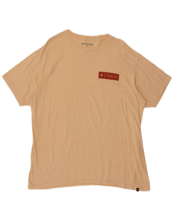 T-shirt da uomo Hurley Top XL in cotone beige