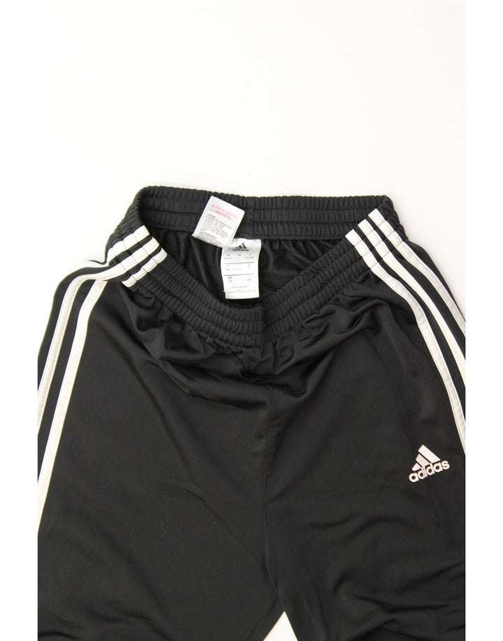 ADIDAS Boys Tracksuit Trousers 13-14 Years  Black Polyester Vintage Adidas and Second-Hand Adidas from Messina Hembry 