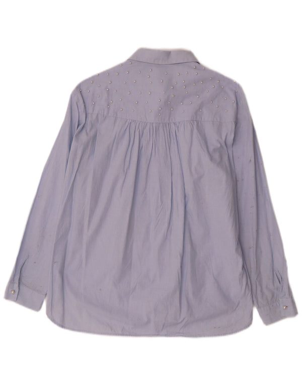 Camicia Zara da donna UK 14 blu medio