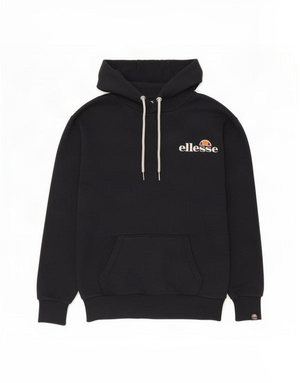 Felpa con cappuccio grafica da uomo Ellesse XS in cotone blu navy