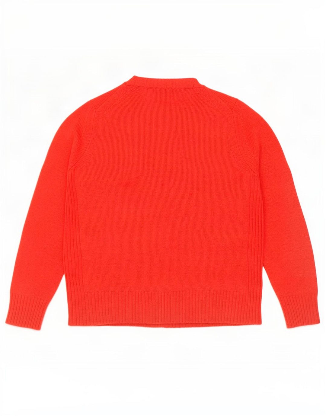 Maglione maglione girocollo da donna Marks & Spencer UK 14 grande lana rossa